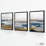 Cargar imagen en el visor de la galería, Tríptico Abstracto Horizonte