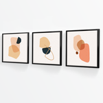 Cargar imagen en el visor de la galería, Tríptico Abstracto Nórdico Nude (Set x 3)