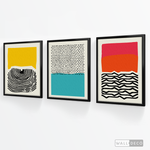 Cargar imagen en el visor de la galería, Tríptico Abstracto Colores