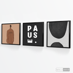 Cargar imagen en el visor de la galería, Tríptico Minimalista Latte