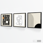 Cargar imagen en el visor de la galería, Tríptico Minimalista Geométrico Female