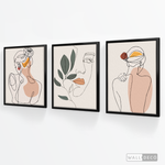 Cargar imagen en el visor de la galería, Tríptico Madame Line Art