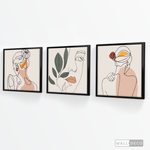 Cargar imagen en el visor de la galería, Tríptico Madame Line Art