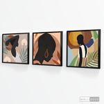 Cargar imagen en el visor de la galería, Tríptico Mujeres Afro