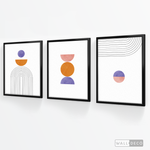 Cargar imagen en el visor de la galería, Tríptico Abstracto Proporción