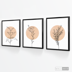 Cargar imagen en el visor de la galería, Tríptico Botánica Boho