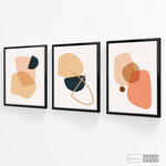 Cargar imagen en el visor de la galería, Tríptico Abstracto Nórdico Nude (Set x 3)
