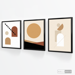 Cargar imagen en el visor de la galería, Tríptico Abstracto Equilibrio