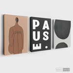 Cargar imagen en el visor de la galería, Tríptico Minimalista Latte