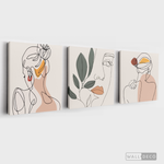 Cargar imagen en el visor de la galería, Tríptico Madame Line Art