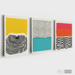 Cargar imagen en el visor de la galería, Tríptico Abstracto Colores