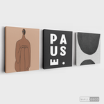 Cargar imagen en el visor de la galería, Tríptico Minimalista Latte