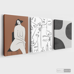 Cargar imagen en el visor de la galería, Tríptico Minimalista Brunette