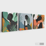 Cargar imagen en el visor de la galería, Tríptico Mujeres Afro Tropical