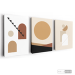 Cargar imagen en el visor de la galería, Tríptico Abstracto Equilibrio