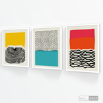 Cargar imagen en el visor de la galería, Tríptico Abstracto Colores