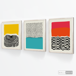 Cargar imagen en el visor de la galería, Tríptico Abstracto Colores