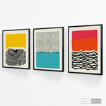 Cargar imagen en el visor de la galería, Tríptico Abstracto Colores