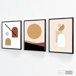 Cargar imagen en el visor de la galería, Tríptico Abstracto Equilibrio