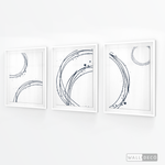 Cargar imagen en el visor de la galería, Tríptico Abstracto Aros