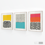 Cargar imagen en el visor de la galería, Tríptico Abstracto Colores