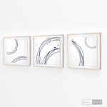 Cargar imagen en el visor de la galería, Tríptico Abstracto Aros