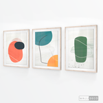 Cargar imagen en el visor de la galería, Tríptico Abstracto Nórdico Trazos