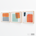 Cargar imagen en el visor de la galería, Tríptico Abstracto Energía