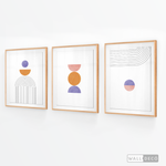 Cargar imagen en el visor de la galería, Tríptico Abstracto Proporción