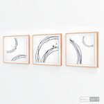 Cargar imagen en el visor de la galería, Tríptico Abstracto Aros