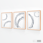 Cargar imagen en el visor de la galería, Tríptico Abstracto Aros