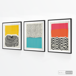 Cargar imagen en el visor de la galería, Tríptico Abstracto Colores