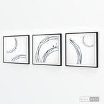 Cargar imagen en el visor de la galería, Tríptico Abstracto Aros