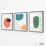 Cargar imagen en el visor de la galería, Tríptico Abstracto Nórdico Trazos