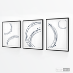 Cargar imagen en el visor de la galería, Tríptico Abstracto Aros