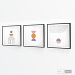 Cargar imagen en el visor de la galería, Tríptico Abstracto Proporción