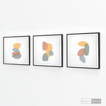 Cargar imagen en el visor de la galería, Tríptico Abstracto Nórdico Terracota (Set x 3)