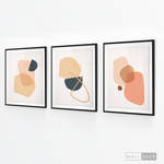 Cargar imagen en el visor de la galería, Tríptico Abstracto Nórdico Nude (Set x 3)