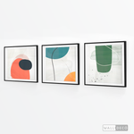 Cargar imagen en el visor de la galería, Tríptico Abstracto Nórdico Trazos