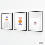 Cargar imagen en el visor de la galería, Tríptico Abstracto Proporción