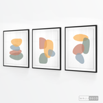 Cargar imagen en el visor de la galería, Tríptico Abstracto Nórdico Terracota (Set x 3)
