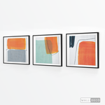 Cargar imagen en el visor de la galería, Tríptico Abstracto Energía