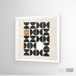 Cargar imagen en el visor de la galería, Cuadro Minimalista Geométrico Café