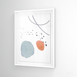 Cargar imagen en el visor de la galería, Cuadro Abstracto Nórdico Pastel Uno