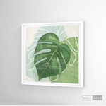 Cargar imagen en el visor de la galería, Cuadro Botánico Monstera Tropical