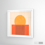 Cargar imagen en el visor de la galería, Cuadro Abstracto Minimal Sunset Orange
