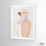 Cargar imagen en el visor de la galería, Cuadro Mujer Line Art Dos