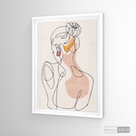 Cargar imagen en el visor de la galería, Cuadro Mujer Line Art