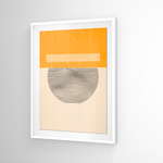 Cargar imagen en el visor de la galería, Cuadro Abstracto Minimal Sunset Yellow