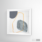 Cargar imagen en el visor de la galería, Cuadro Abstracto Nórdico Azul Dos